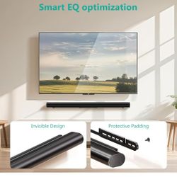 Soundbar Mount for Sonos Arc and Sonos Arc Ultra - Sound bar Wall Mount Bracket, Minimalist Design, Perfect for Under TV Installation, Black. 