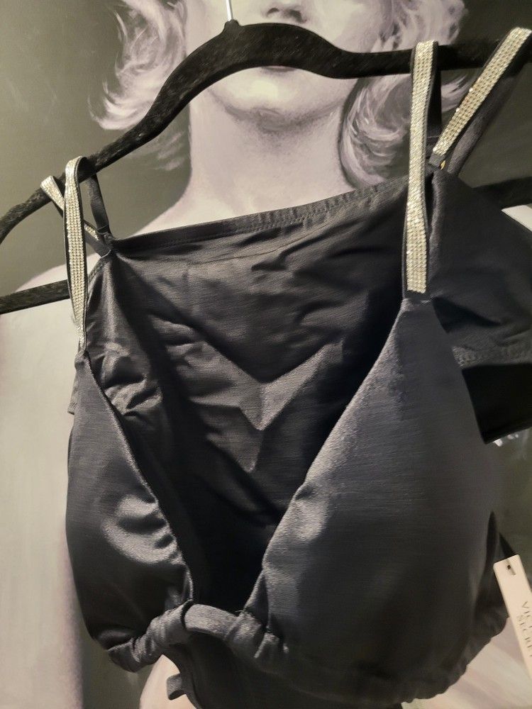 Victora Secret Black Rhinestone 2 Pc Bikini