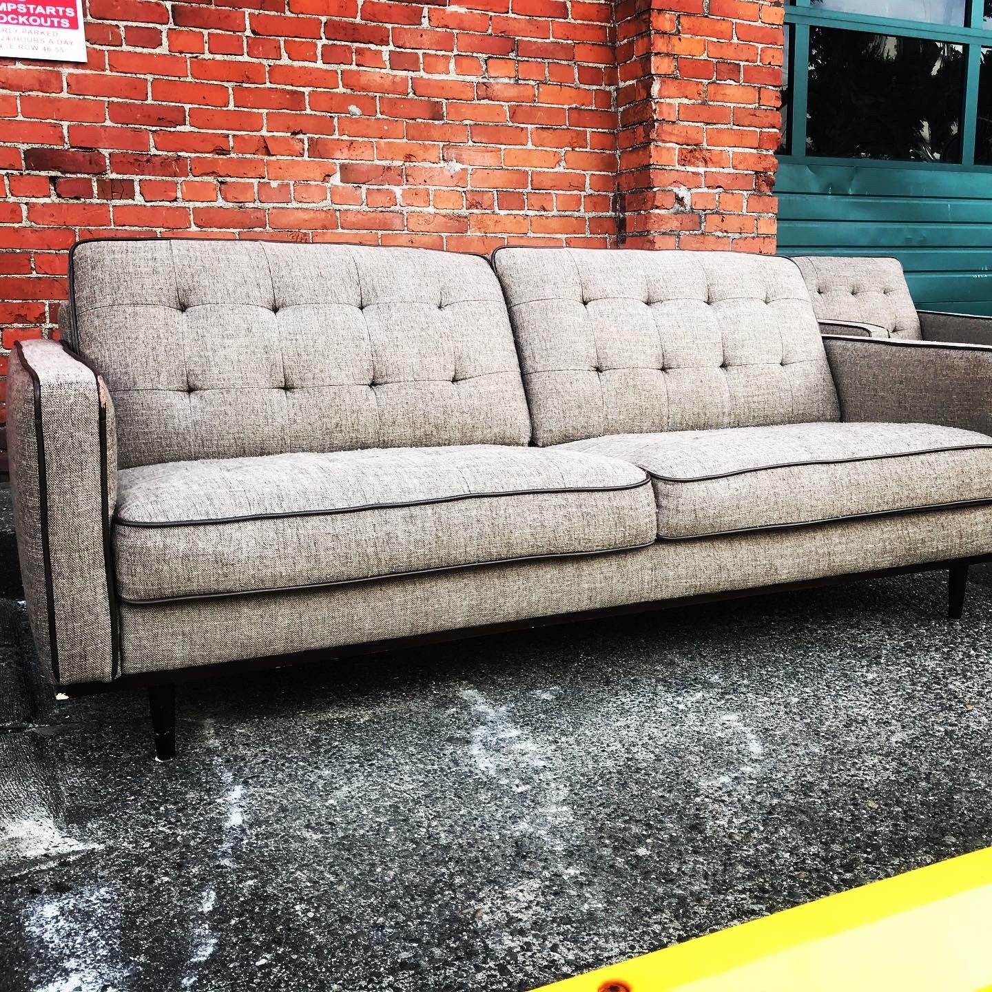 Modern Couch. Not Perfect, But Nice. In Fremont (Seattle) For Pick Up Or Delivery Small Fee.