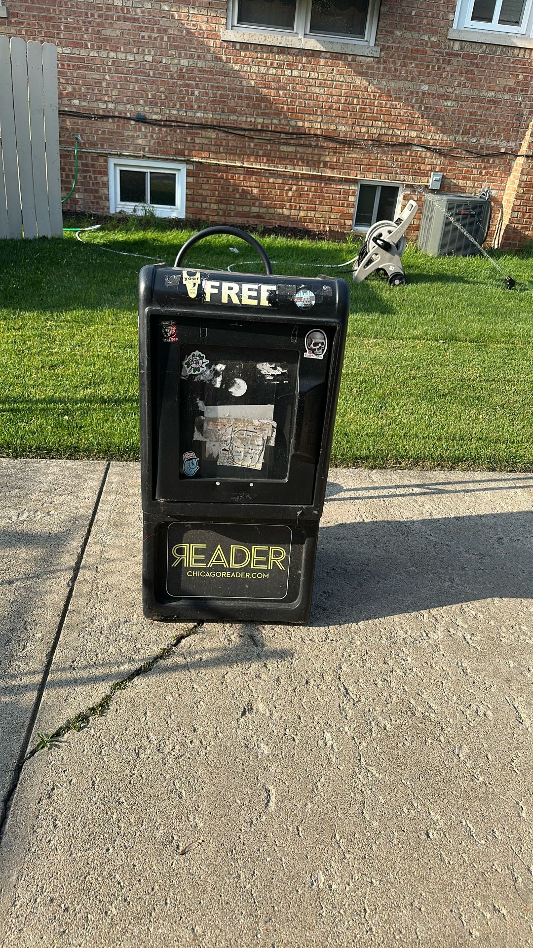Newspaper Stand/ Garbage Bin