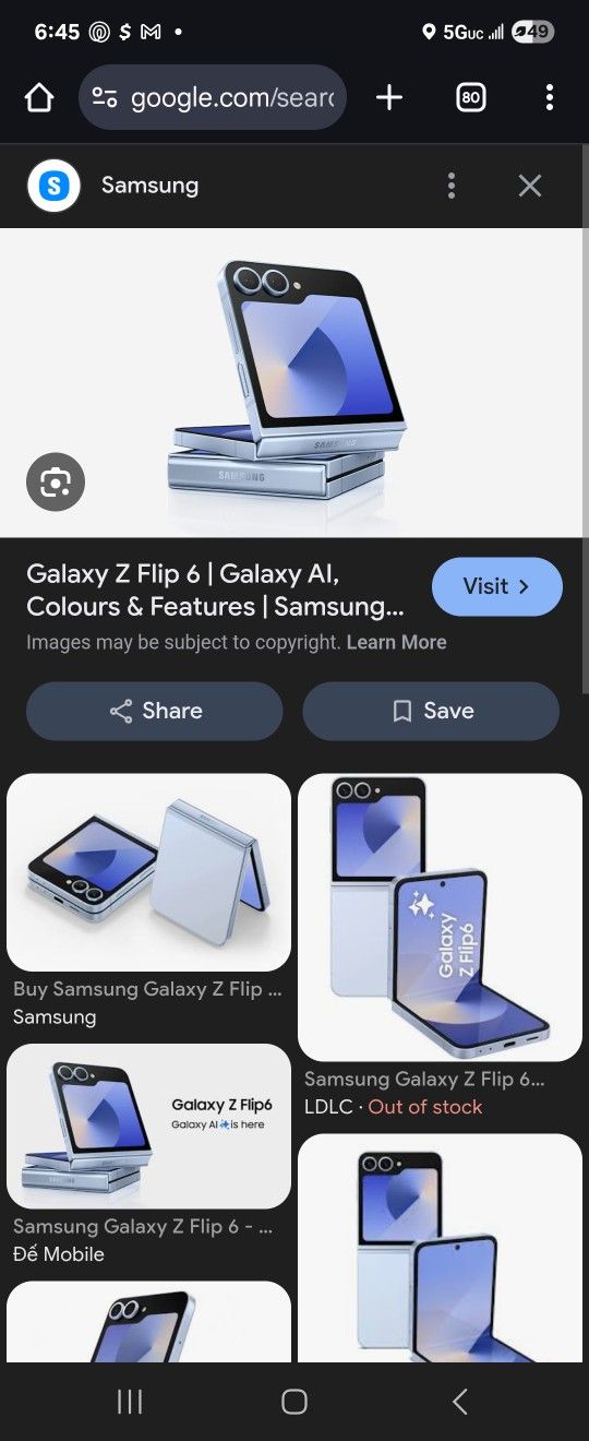 Brand New Still In Box Samsung Galaxy Flip 6- TMOBILE