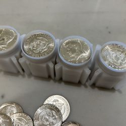 Kennedy Silver Half Dollar 1964 Tubes Of 20