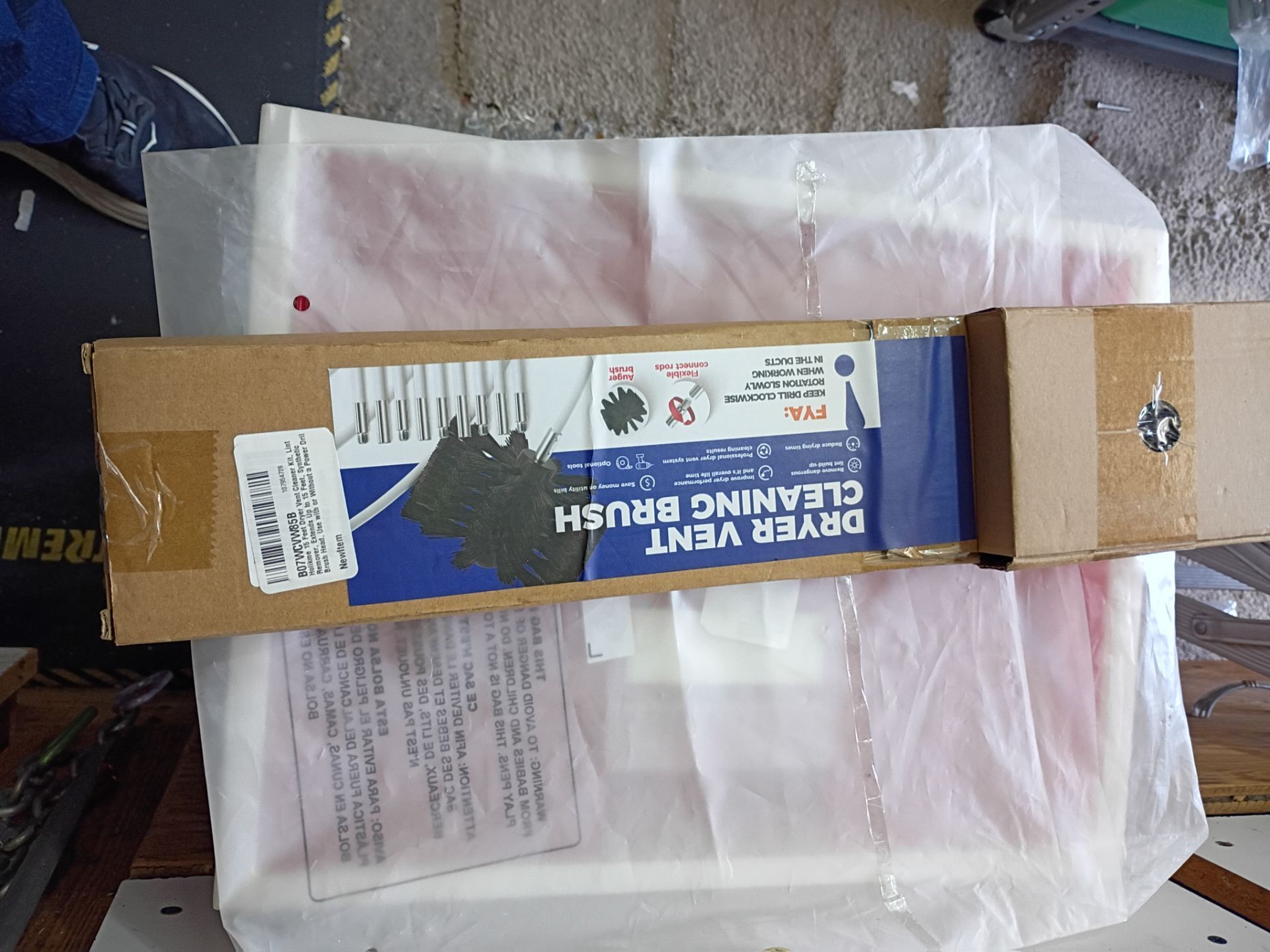 Dryer vent brush