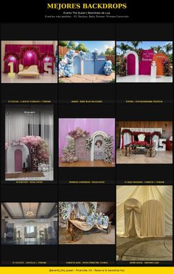 Backdrops Y DECORACIONES