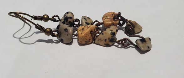 Brown Rock Earrings