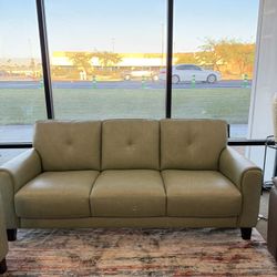 100% Real Leather Sofa-Ashlinn-zero down Payment 