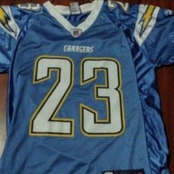 Reebok Jammer #23 Chargers Jersey Size S 
