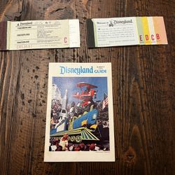 Vintage Disneyland, Ticket Coupon, Book, Two