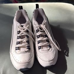 L.L. Bean White and Black Sneakers