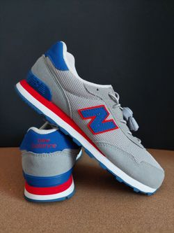 New Balance 515 BOA Grey Blue Red Kids - US 3 (EUR 35)