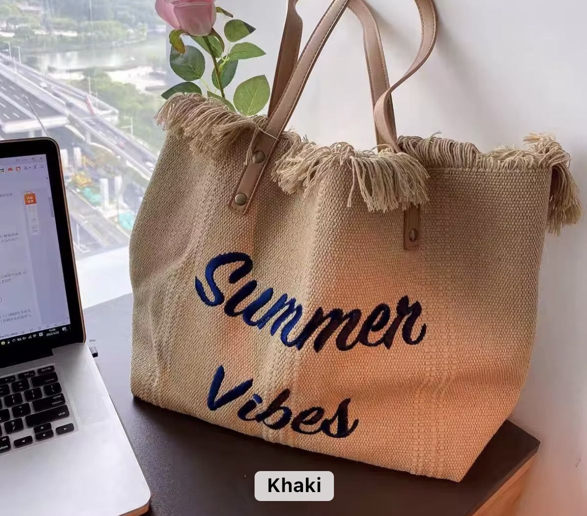 Medium Size Woven Tote Bag