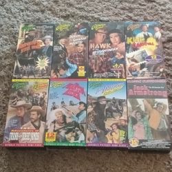 8 Classic Cliffhangers VHS Box Sets 2 Tapes Each