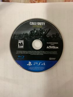 Call of duty WWII PS4 game (DISC ONLY)