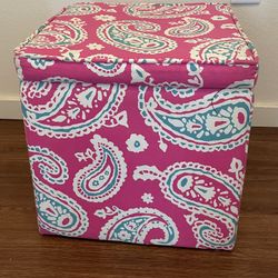 Pink Pattern Storage Organizer