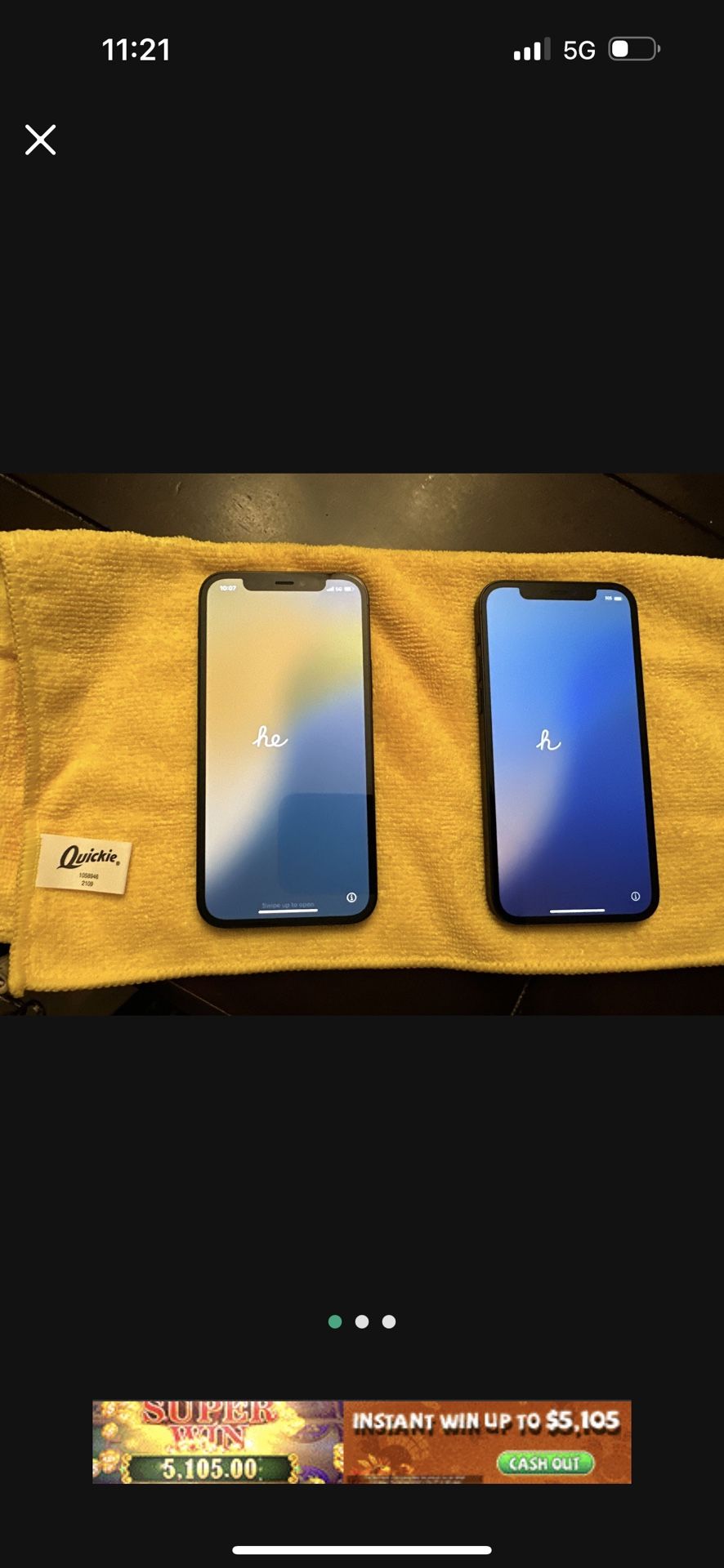 Apple Iphone 12 64 GB - 9/10 Condition - Unlocked - $200 Ea