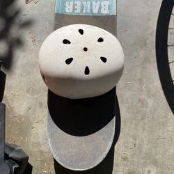Skateboard And Helmet