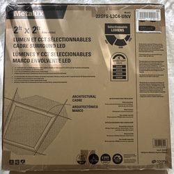 Metalux 2ft x 2ft LED Ceiling Light Panel – Selectable Lumens & Color (New)