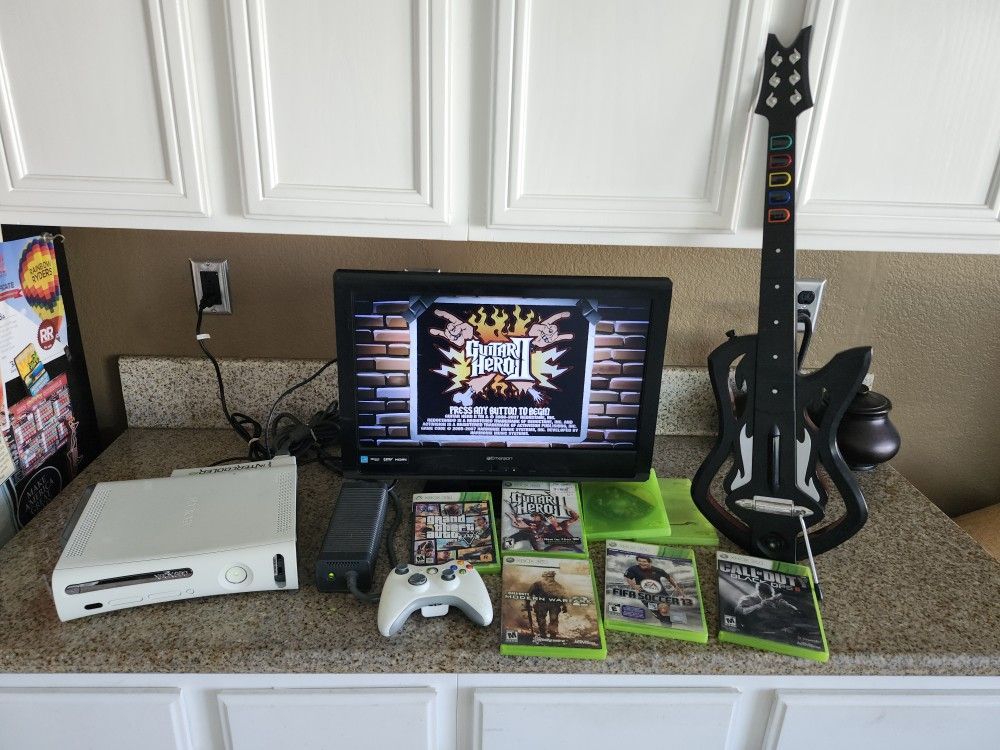 Cheap Xbox 360 Guitar Hero mega Set!!