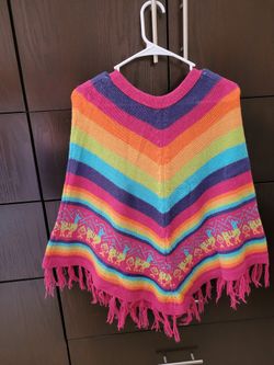 Girl Alpaca Poncho