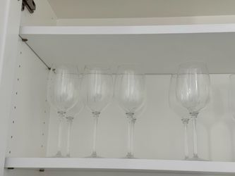 7 Luigi Bormioli White Wine Glasses