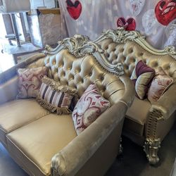 SET DE SOFA Y LOVE SEAT 