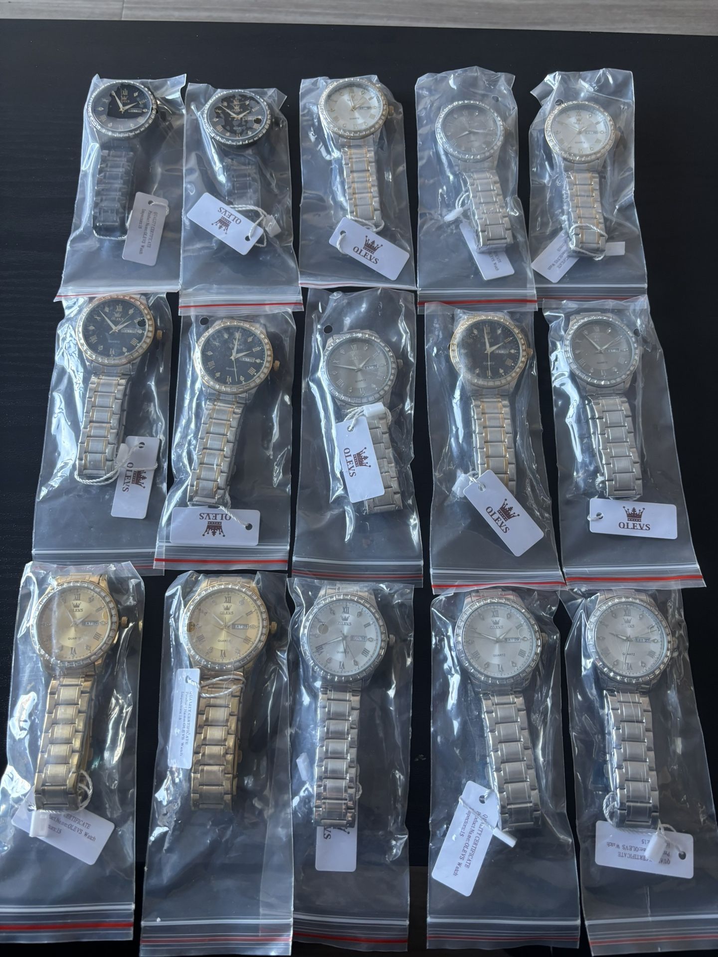 Olev’s Watches- Dazzling Bezels, Mens, Quartz Movement