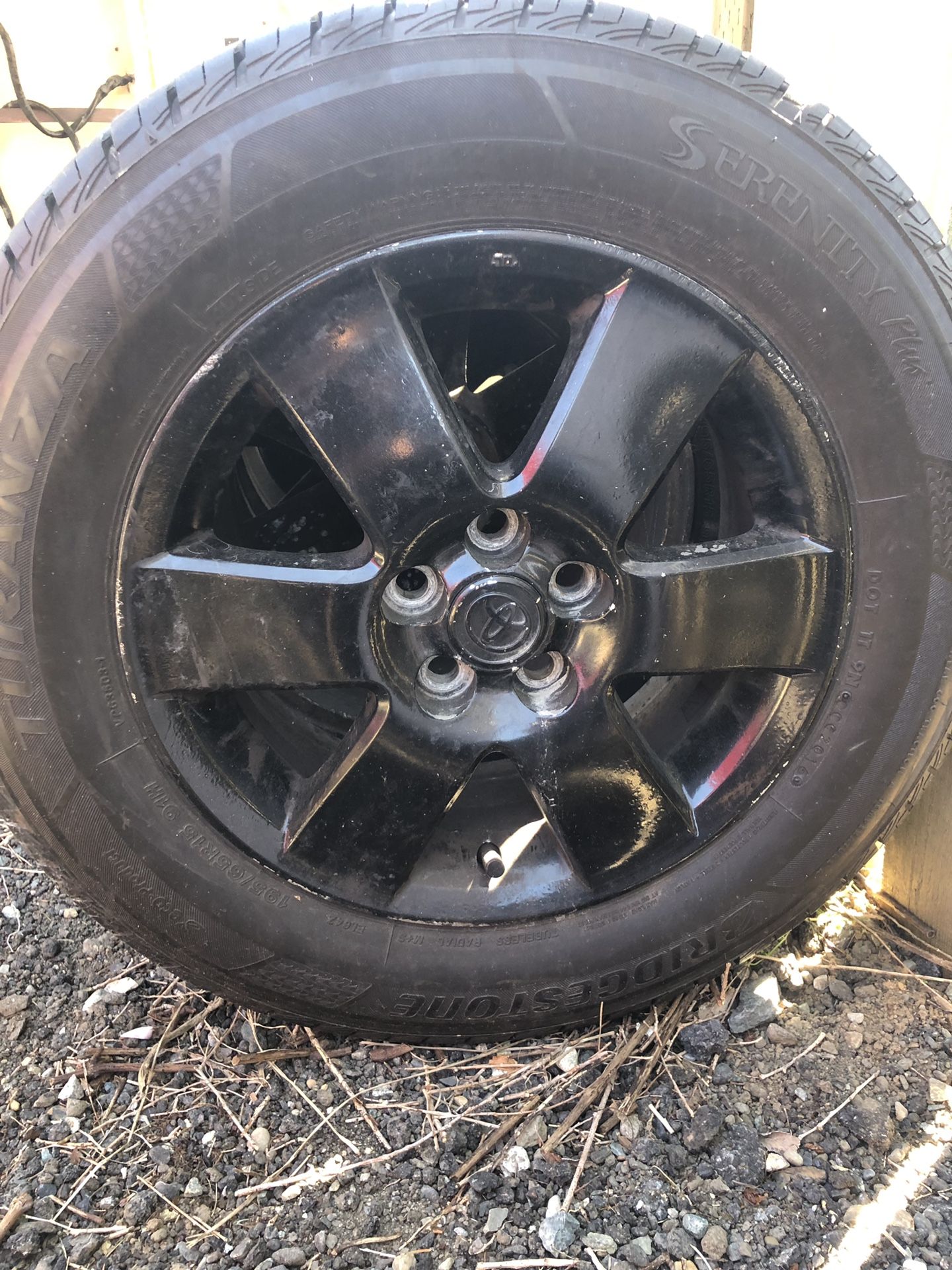 195/65r15 on Toyota Rims