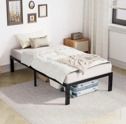 Twin Metal Bed Frame (No Box Spring needed)