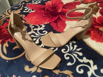 Tan Ankle Strap Heels