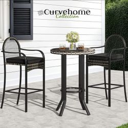 OUTDOOR BISTRO TABLE SET BRAND NEW JYST BUILT!!!
