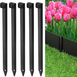 Landscape Edging Metal Stakes - 40 Pcs, 10 Inch Garden Landscape Stakes