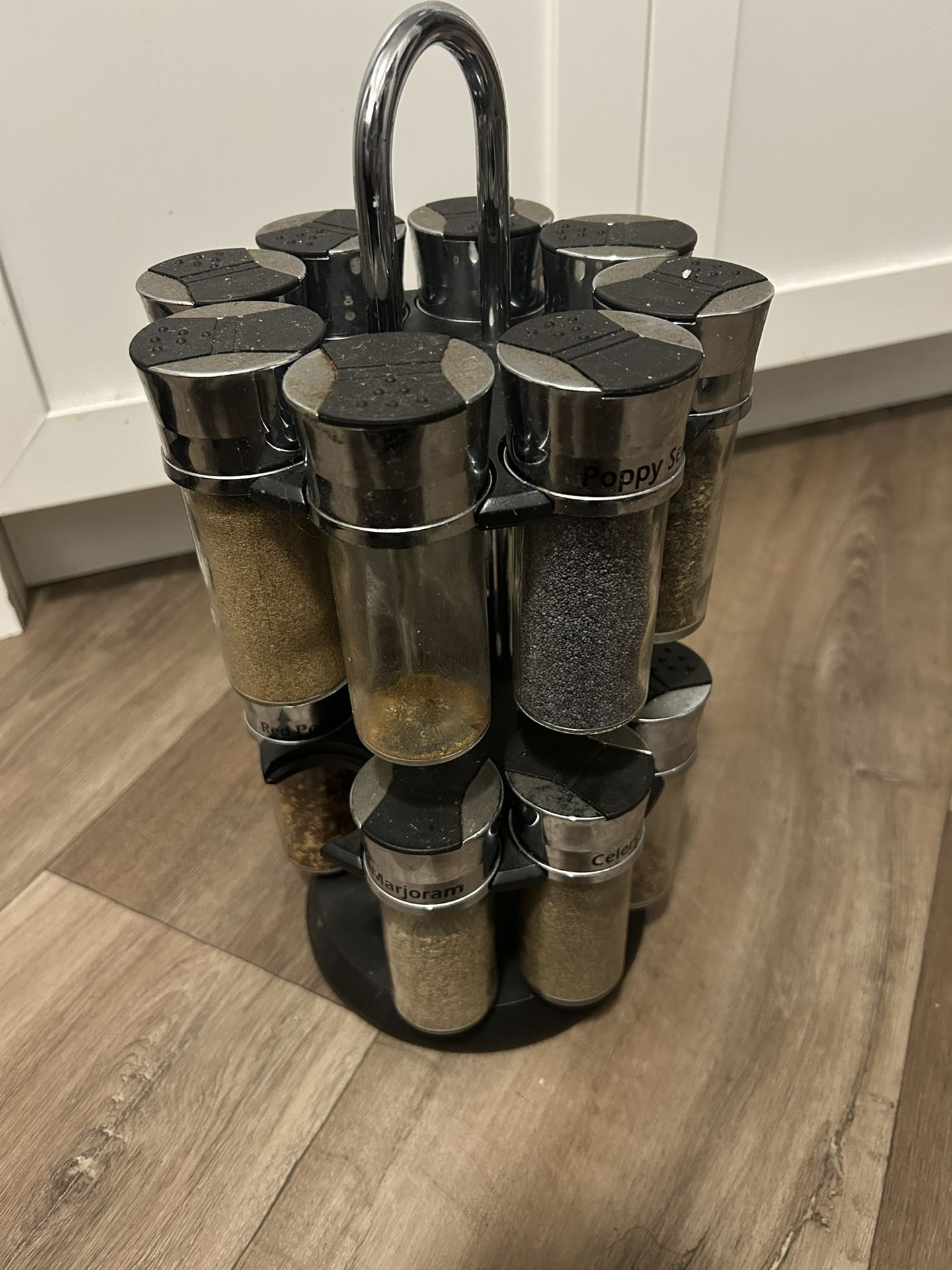 Spices Rack With Jars