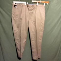 Men's Beige Dress Slacks Gold Label 52X32 Inno - Flex Waisteband