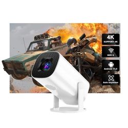 Mini Home 4K Video Projector Dual WiFi Bluetooth Portable Projector