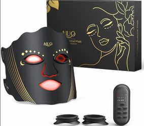 Rechargeable Red Light Therapy Face Mask LED Facial Mask Eye Protection Timer