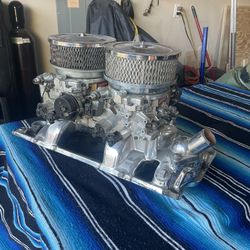 Edelbrock dual carb intake