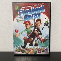 Flushed Away DVD Movie Hugh Jackman Kate Winslet Animated Full Screen 2007