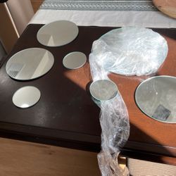 Set Of Round Mirrors Decorative