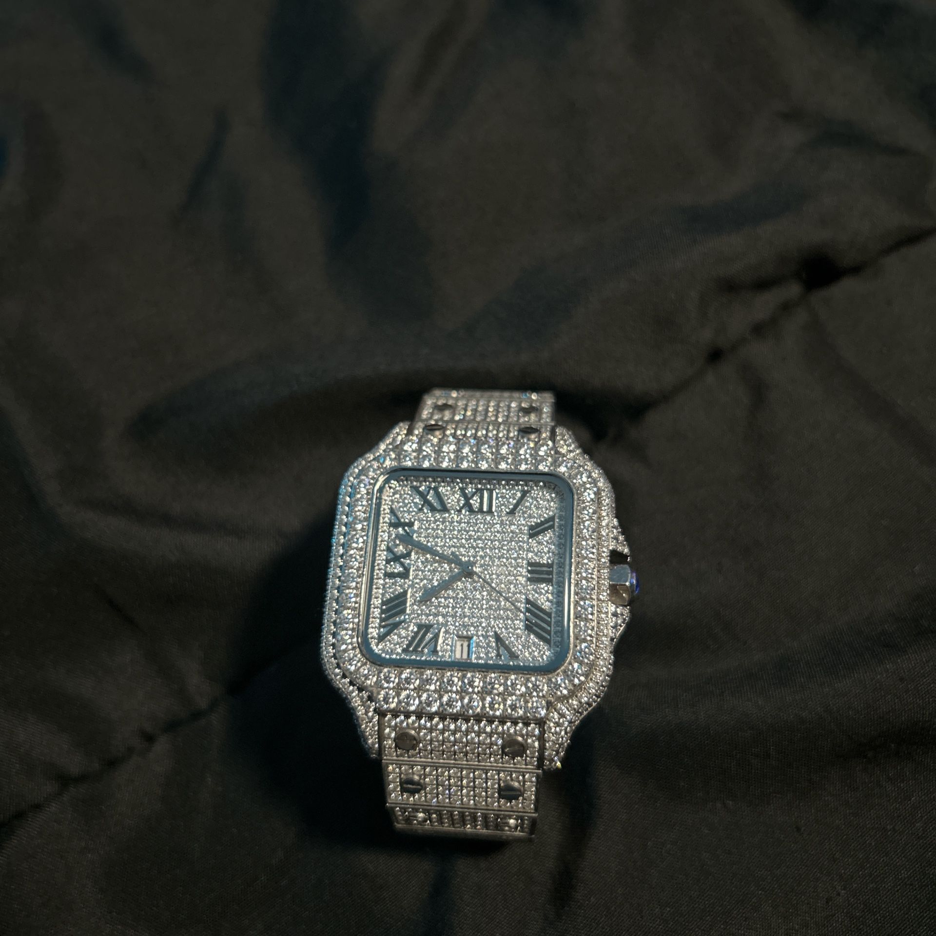 Silver Moissanite Watch