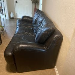 Real Leather Sofa Set.