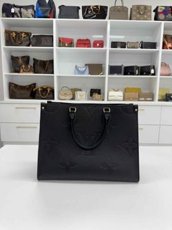 Louis Vuitton Onthego MM Monogram Empreinte Leather Black