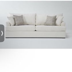 Used - White Sofa . Good Condition And With Warranty For Damage And Stain