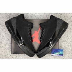 Jordan 3 Black Cat 11 Men Preowned Great Condition