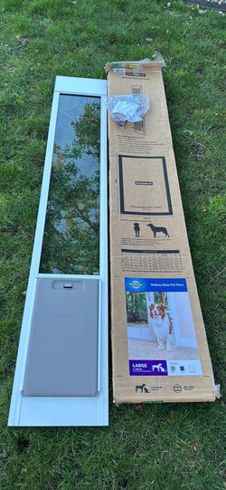 Sliding glass door dog door