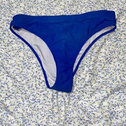  blue high rise bikini bottoms