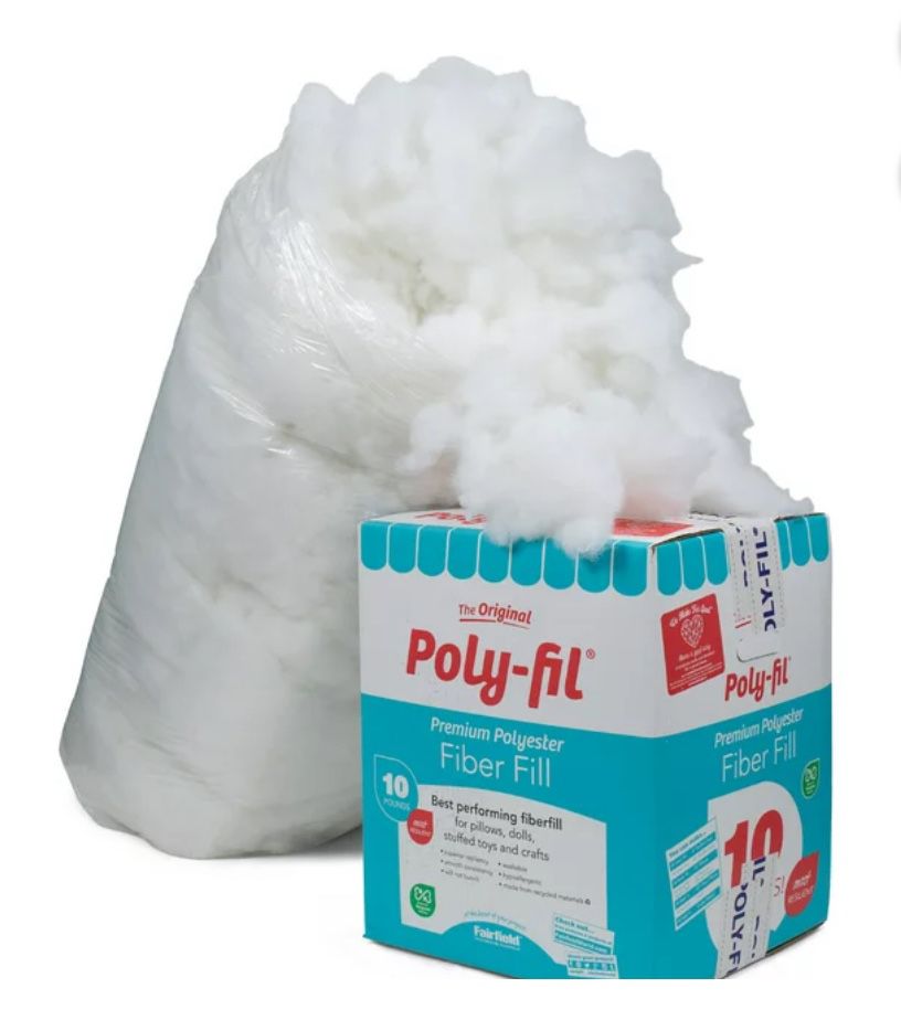 Poly-Fil Premium Polyester Fiber Fill by Fairfield, 10 Pound Box