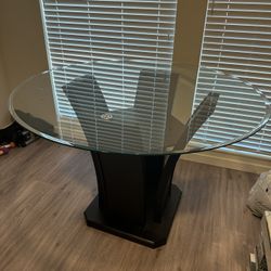 Cosmopolitan Espresso Round Counter Height Dining Table