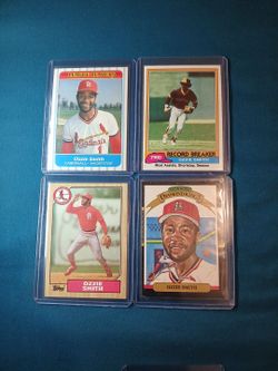 Ozzie Smith Baseball Card Lot of 12 all for 60 5 each