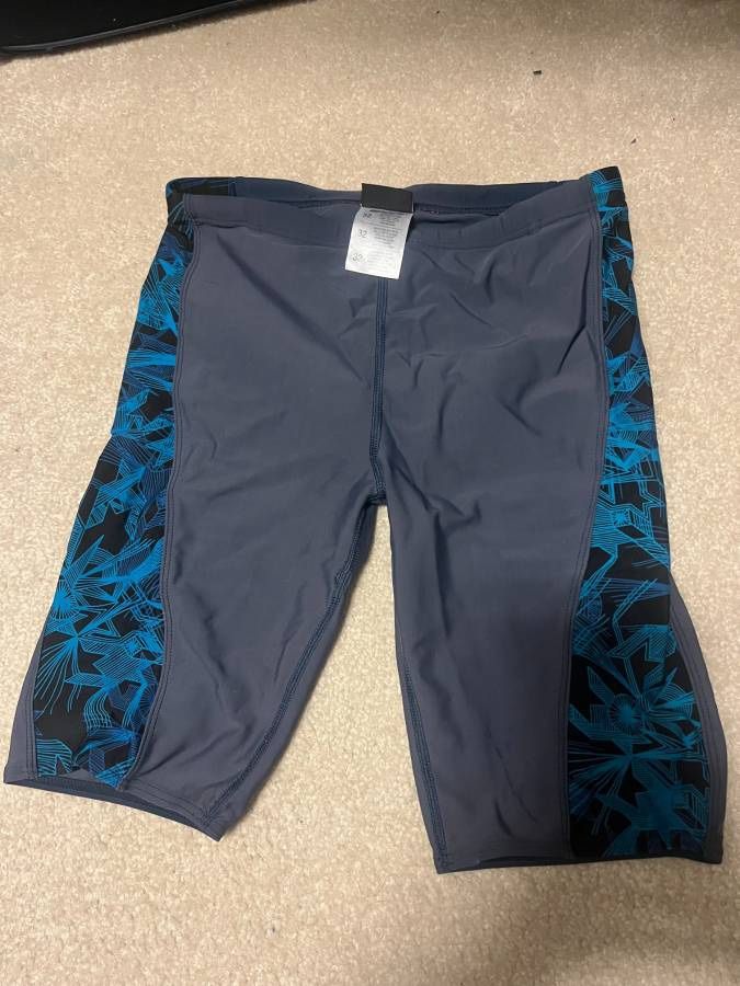 Sporti Boys Swim Jammer Size 32 - Patterned (Great for Training)