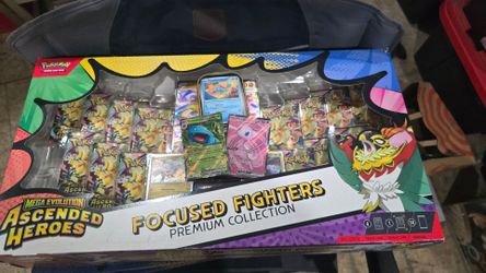Brand New Sealed Pokémon Ascended Heroes "Focused Fighters" Collection Box